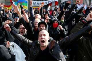 VIDÉO. Les images du rassemblement perturbé par des hooligans à Bruxelles
