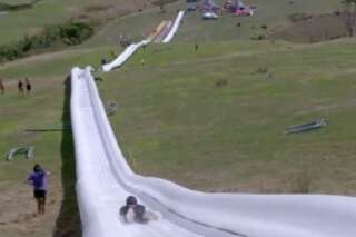 VIDÉO. Le plus grand ventriglisse au monde mesure 600 mètres en Nouvelle-Zélande