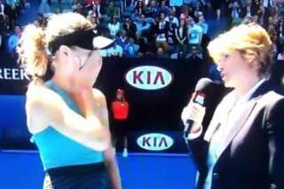 VIDÉO. Eugénie Bouchard doit répondre à une question embarrassante après son match à l'Open d'Australie