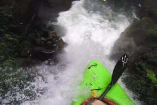 VIDÉO. Ce kayakiste (fou ?) décide de sauter une cascade de 18 mètres... et survit