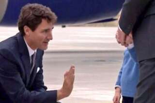 Le prince George ne voulait vraiment pas taper dans la main de Justin Trudeau