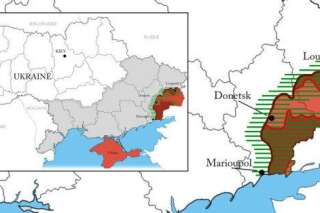 Ukraine : la carte des nouvelles frontières temporaires du pays après le second accord à Minsk