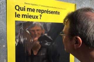 Pour les législatives partielles à Strasbourg, une affiche électorale 