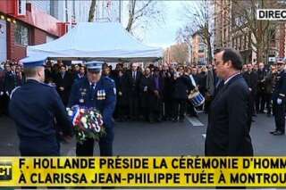 François Hollande rend hommage à Clarissa Jean-Philippe, tuée il y a un an à Montrouge par Amédy Coulibaly