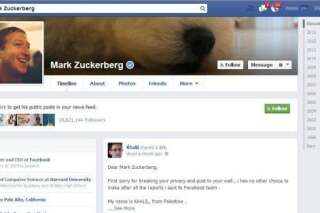 Facebook: un hacker pirate le mur de Mark Zuckerberg pour faire part d'un 