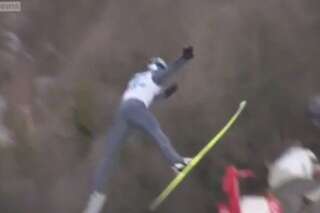 Morgenstern chute violemment au saut à skis