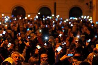 PHOTOS. Hongrie: 10.000 manifestants contre une taxe sur l'utilisation d'Internet