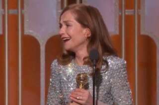 Isabelle Huppert très émue aux Golden Globes: 