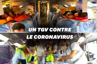 Coronavirus: À quoi ressemble le TGV médicalisé qui va évacuer des malades du Grand Est