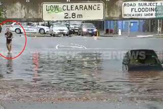 À Melbourne, les inondations provoquent une scène totalement insolite