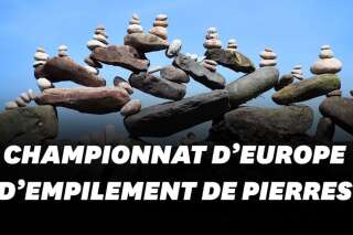 Le championnat d'Europe d'empilement de pierres gagné par un Français