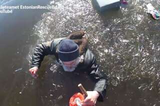 En Estonie, un homme sauvé d'un lac gelé