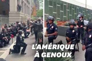 Quand les policiers américains soutiennent les manifestations genou à terre