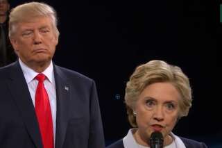 Pendant le débat face à Hillary Clinton, l'agressivité de Donald Trump s'est vue jusque dans sa démarche