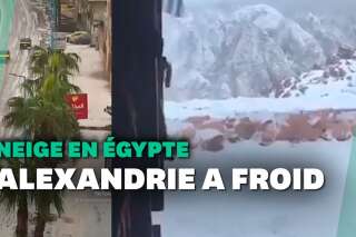 En Égypte, la neige tombe pour la première fois depuis 10 ans