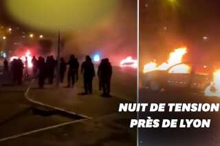 À Lyon, deuxième nuit d'échauffourées et voitures brûlées en banlieue