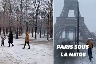 Les images des chutes de neige à Paris et dans le nord de la France