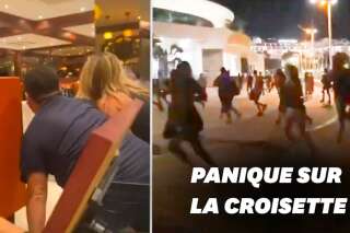Fausse fusillade à Cannes: les images du mouvement de foule