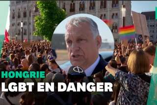 Hongrie: manifestation contre une loi anti-LGBT devant le Parlement