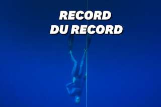 Les images du record d'apnée du Français Arnaud Jérald
