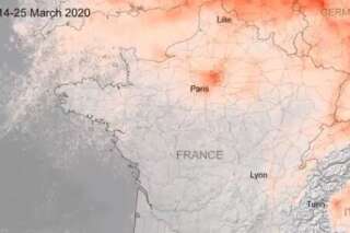 Coronavirus: la pollution à Paris a chuté, ces images satellites le montrent