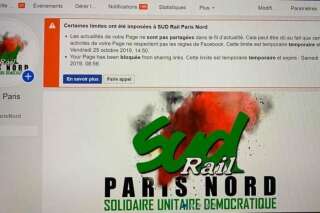 Droit de retrait à la SNCF: Facebook accusé de bloquer des comptes de syndicats