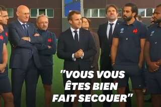 Le discours de Macron face au XV de France avant la Coupe du monde