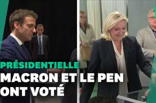 Élection présidentielle: Emmanuel Macron et Marine Le Pen ont voté au second tour