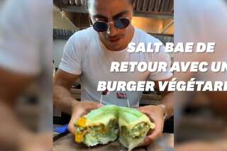 Salt Bae de retour avec un burger végétarien