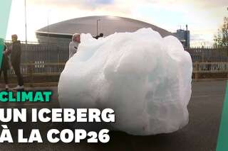Un iceberg de 4 tonnes envoyé à la Cop26 pour alerter sur la fonte des glaces
