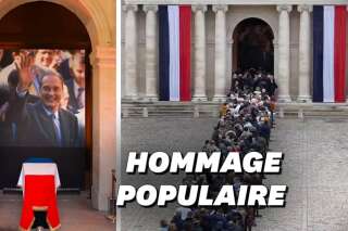 L'hommage populaire aux Invalides pour Jacques Chirac attire les foules