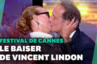 À Cannes, Vincent Lindon embrasse Carole Bouquet en clôture du festival