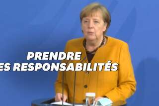 Confinement: Angela Merkel reconnaît 