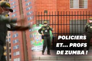 Pendant le confinement, les cours de Zumba de la police colombienne