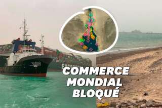 En Égypte, le canal de Suez bloqué par un porte-conteneurs après un accident