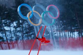 Jeux olympiques d'hiver 2018: avec ces images du vent, on comprend mieux pourquoi le géant dames a été annulé