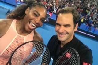 Ce selfie de Roger Federer et Serena Williams pèse 43 Grands Chelems