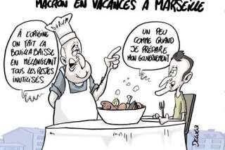À Marseille, la leçon de cuisine d'Emmanuel Macron