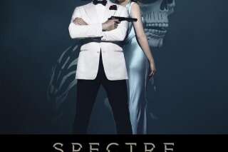 Léa Seydoux embrasse Daniel Craig sur le tournage de James Bond