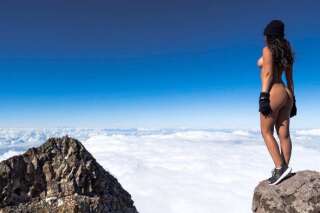 Cette Playmate scandalise les Maoris en posant nue sur un volcan sacré