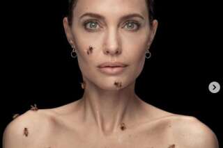 Angelina Jolie recouverte d'abeilles pour faire passer un message