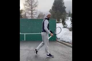 Confinement: Roger Federer ne va pas s'arrêter à cause de la neige