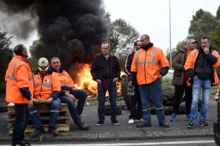 Des salariés d'Ascoval bloquent le site de leur actionnaire Vallourec à Aulnoye-Aymeries