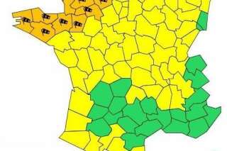 Treize départements du nord-ouest en alerte orange pour vents violents
