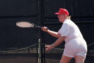 Cette photo de Donald Trump qui joue au tennis refait surface et les internautes s'en donnent à cœur joie