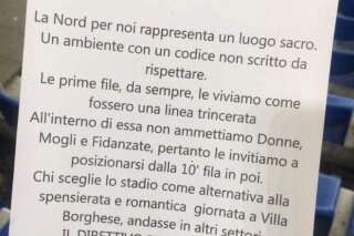 Lazio de Rome: un tract appelant à bannir les femmes distribué dans une tribune du stade