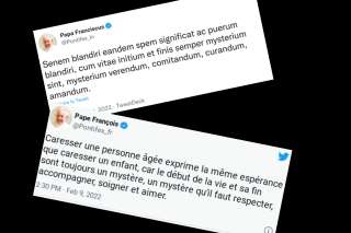 La traduction en français du tweet du Pape François tombe très mal