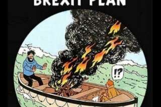 Cette fausse couverture de Tintin sur le Brexit fait jaser au Conseil européen