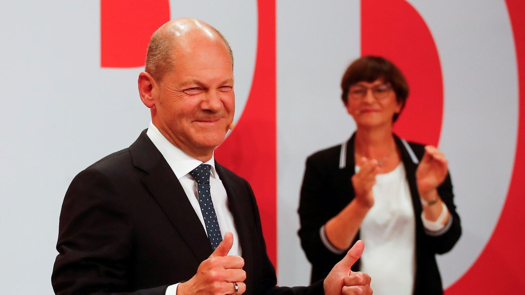 SPD-Sozialdemokraten gewinnen Parlamentswahlen