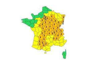 Météo France place 47 départements en vigilance orange canicule ou orages